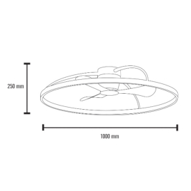 Ventilador Anil Blanco MIMAX Motor DC Ø100cm