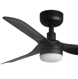 Ventilador Punt Mini FARO Negro con luz LED 90cm.Ø