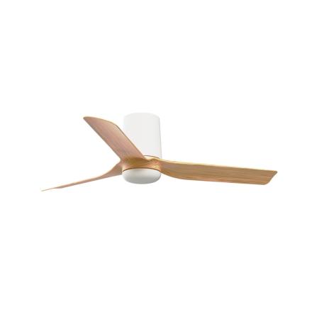 Ventilador Mini Punt Tub S FARO blanco madera Sin luz Ø90cm.