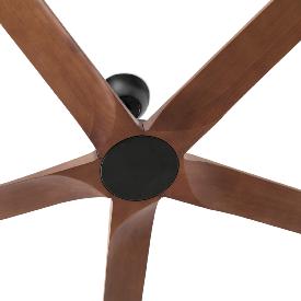 Ventilador Bigwood XXL FARO - Negro Nogal - Sin luz - Ø240cm.