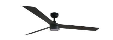 Ventilador Cruiser XL FARO Negro - Luz LED - Ø160cm. 