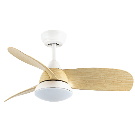 Ventilador Atomo Blanco Haya Fabrilamp - Motor DC Ø91cm