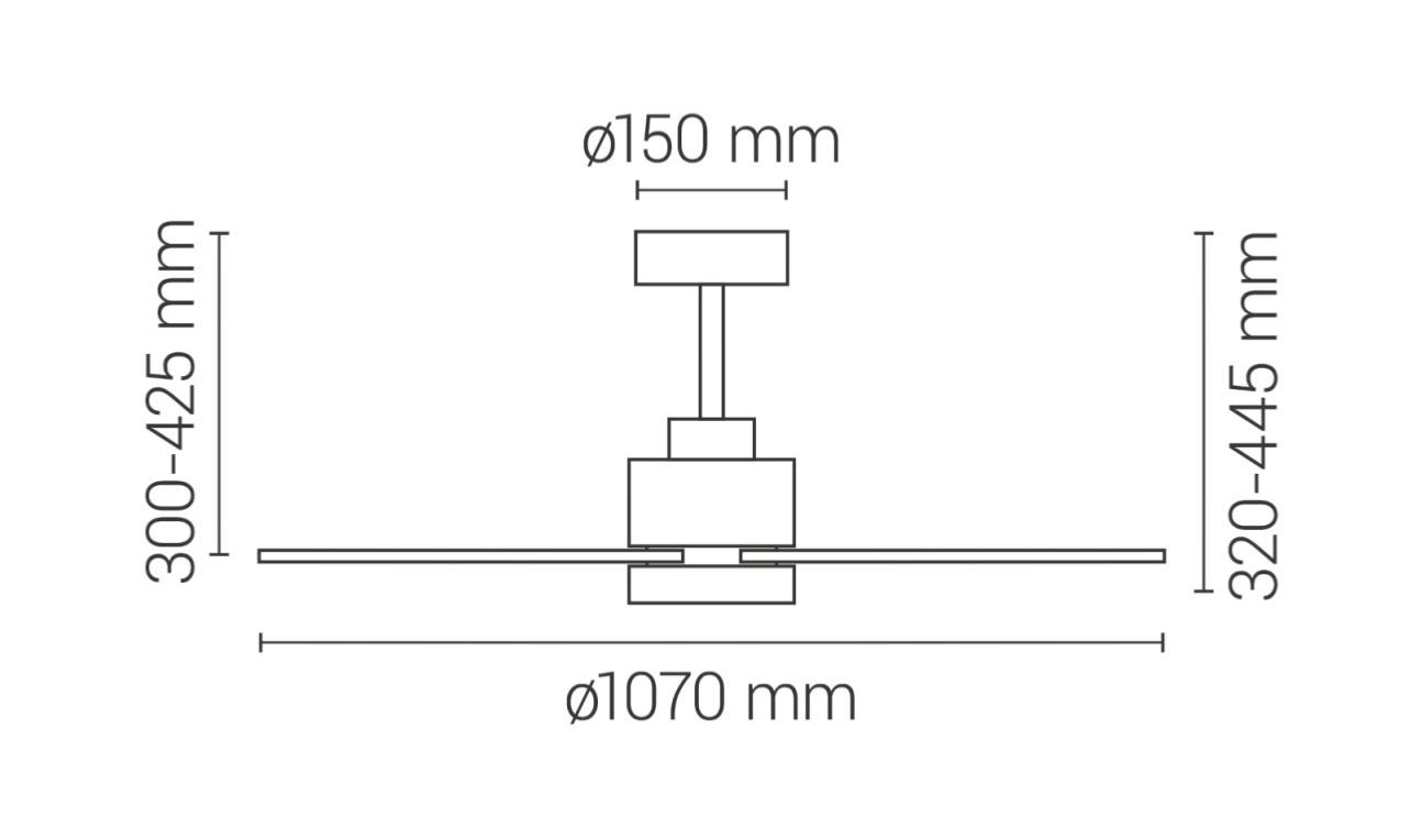 medidas ventilador diehl-m-sulion