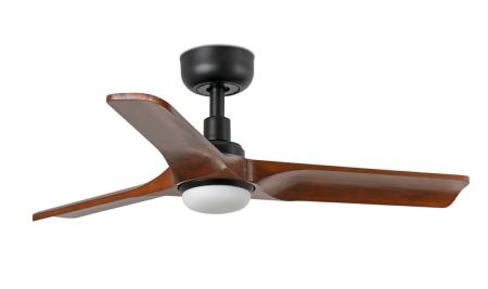 Ventilador Heywood FARO Negro con luz LED 90cm.Ø