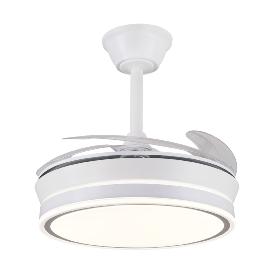 Ventilador Retractil Diana-S Mini Blanco P&B - Motor DC. 40-92cmØ.