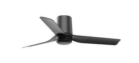 Ventilador Mini Punt Tub S FARO - Negro - Sin luz Ø90cm.