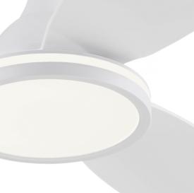 Ventilador Mahon Blanco Alemar - LED aro, Motor DC Ø107cm.