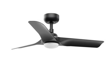 Ventilador Hey FARO Negro con luz LED 90cm.Ø