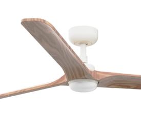 Ventilador Heywood L FARO Blanco con luz LED 132cm.Ø