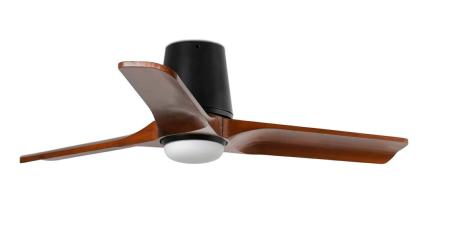 Ventilador Heywood Tub S FARO Negro - Luz LED 90cm.Ø