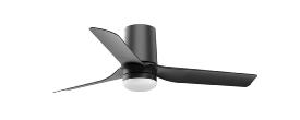 Ventilador Punt Tub S FARO Negro - Luz LED 90cm.Ø