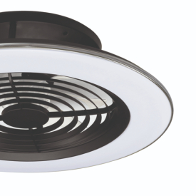 Ventilador Alisio Mantra - Negro Luz LED 63cm.Ø