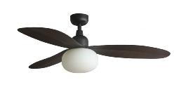 Ventilador Palma M FARO - Marron - Luz Led - IP44 Ø129cm.