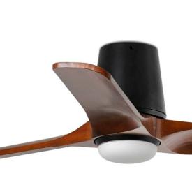 Ventilador Heywood Tub S FARO Negro - Luz LED 90cm.Ø