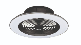 Ventilador Alisio Mantra - Negro Luz LED 63cm.Ø