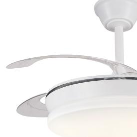 Ventilador Retractil Agata-S Mini Blanco P&B - Motor DC. 40-92cmØ.